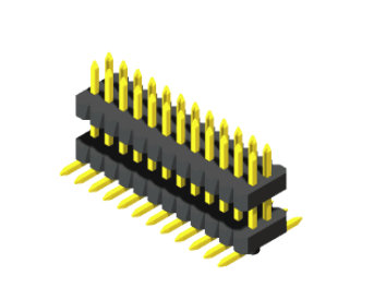 Pin Header 1mm  H=1.0，1.5mm   Stack SMT Type 