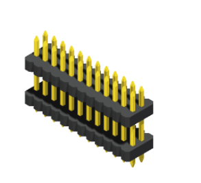 Pin Header 1mm 2 Row  H=1.0，1.5mm  Stack Straight Type 